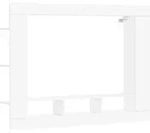 vidaXL TV-Schrank Wei&szlig; 152x22x113 cm Holzwerkstoff
