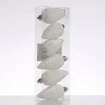 MARELIDA Christbaumschmuck Baumschmuck Tannenzapfen bruchfest glitzernd H: 8cm...