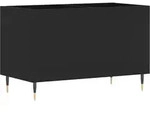 vidaXL Plattenschrank Schwarz 74,5x38x48 cm Holzwerkstoff