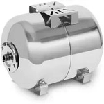 EBERTH Ausdehnungsgef&auml;&szlig; 50L, 6 bar, Edelstahl, 1" Anschluss, Druckkessel f&uuml;r