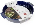PEUGEOT Keramik Quicheform APPOLIA 28cm Blau Tortenform Sp&uuml;lmaschinenfest
