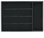 Relaxdays Besteckkasten, 5 F&auml;cher, Schubladen Ordnungssystem, HBT: 4,5 x 34 x 25 cm,