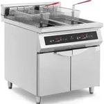 Royal Catering Induktionsfritteuse - 2 x 30 l - 20 000 W - 400 V - Unterschrank -