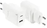 Good Connection USB-Schnellladegeraet 20W 2-Port USB-C/A PD wei&szlig;