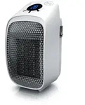 Brandson Steckdosen Heizl&uuml;fter 400W, Mini Keramik Heizung, Digitalanzeige,
