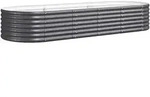 vidaXL Hochbeet Verzinkter Stahl 224x80x36 cm Anthrazit