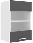 VCM K&uuml;chenm&ouml;bel H&auml;ngeschrank Esilo Wei&szlig; / Anthrazit H. 60 x B. 40 x T. 31 cm
