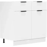 VCM K&uuml;chenm&ouml;bel Unterschrank Fasola Wei&szlig; H. 82 x B. 80 x T. 46 cm