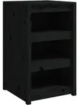 vidaXL Outdoor-K&uuml;chenschrank Schwarz 55x55x92 cm Massivholz Kiefer
