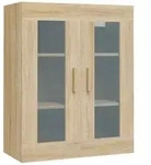 vidaXL H&auml;ngeschrank Sonoma-Eiche 69,5x34x90 cm