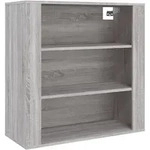 vidaXL Wandschrank Grau Sonoma 80x33x80 cm Holzwerkstoff