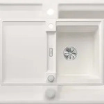 BLANCO GmbH + Co KG BLANCO ADIRA 45 S Einbausp&uuml;le SILGRANIT wei&szlig; ab 45 cm Excenter