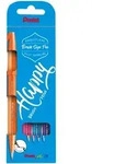 PentelArts Faserschreiber Brush Sign Pen, 4er Etui, Colour