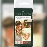 FABER-CASTELL Faber Castell Tuschestift Pitt Artist Pen B 6er Portrait