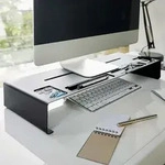 Yamazaki Home Monitorst&auml;nder Bildschirmerh&ouml;her Schreibtischaufsatz Monitorerh&ouml;hung