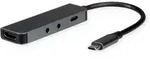 ROLINE Dockingstation Typ C, 4K HDMI, 2x 3,5mm Audio (TRRS + TRS)