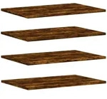 vidaXL Wandregale 4 Stk. R&auml;uchereiche 60x40x1,5 cm Holzwerkstoff