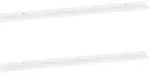 vidaXL Wandregale 2 Stk. Wei&szlig; 115x9x3 cm