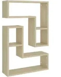 vidaXL Wandregale 2 Stk. Sonoma-Eiche 50x15x50 cm Holzwerkstoff