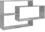 vidaXL Wandregale Betongrau 104x20x58,5 cm Holzwerkstoff