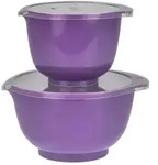 Rosti R&uuml;hrsch&uuml;ssel Set 2tlg. mit Deckel "Margrethe" violett (lavender) 1,5+3,0L