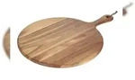 Olympia rundes Servierbrett Akazienholz mit Griff 35,5cm
