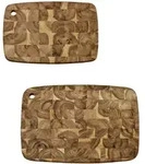 KESPER 2er Set, Tranchierbrett, Akazie, Ma&szlig;e: 40 x 28 x 2 cm, 32 x 22 x 2 cm, Farbe: