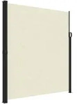 vidaXL Seitenmarkise Ausziehbar Creme 220x500 cm