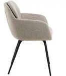 Ebuy24 Dora Esszimmerstuhl Mit Armlehnen Stoff beige.