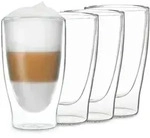 Feelino DUOS doppelwandiges Glas 400 ml Trinkglas Espresso Borosilikatglas