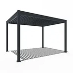Weide E-Deluxe | elektrische Pergola mit LED | Voll Aluminium | 3 x 4 M 