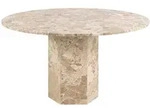 Ebuy24 Naxos Esstisch 130x130cm Braun.