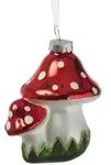 MARELIDA Christbaumschmuck Fliegenpilze f&uuml;r Weihnachtsbaum Glas H: 8cm rot wei&szlig;