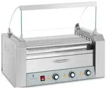 Royal Catering Hot Dog Grill - 7 Rollen - W&auml;rmeschublade - Edelstahl