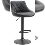 CLP Barhocker Lazio Kunstleder schwarz/schwarz