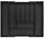 Relaxdays Besteckkasten ausziehbar, Bambus, HBT: 5 x 33,5-49,5 x 44,5 cm, 7-9