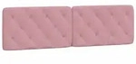 vidaXL Kopfteil-Kissen Rosa 180 cm Samt