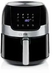 Alpina Hei&szlig;luftfritteuse, 1400 Watt, 3,5 Liter, Scharz-Silber