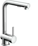 K&uuml;chenarmatur mit Geschirrbrause, Wasserhahn K&uuml;che ausziehbar in Chrom