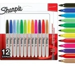 Sharpie Permanentmarker Fein Rundspitze - Farbig sortiert 12 St&uuml;ck