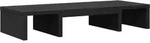 vidaXL Monitorst&auml;nder Verstellbar Schwarz 60x24x10,5 cm Holzwerkstoff