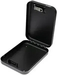 HMF 317-02 Sicherheitsbox mit Zahlenschloss und Sicherungskabel, 24 x 16,5 x 4,5 cm,