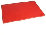 Hygiplas antibakterielles LDPE Schneidebrett rot 450x300x10mm