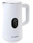 KLAMER Edelstahl Wasserkocher mit Temperatureinstellung 40-100&deg;C,...