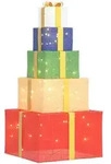 vidaXL Weihnachtsdekoration Geschenkbox 250 LEDs Warmwei&szlig; 4019487