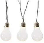 MARELIDA LED Solar Lichterkette 10 Gl&uuml;hbirnen transparent Au&szlig;en Balkon 4,5m outdoor