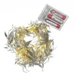 MARELIDA LED Drahtlichterkette glitzernde Bl&auml;tter biegsame Girlande 150cm...