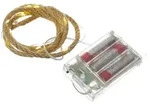 MARELIDA LED Lichterkette Seil Jute maritime Deko Kordel Tau 20LED 1m Timer f&uuml;r