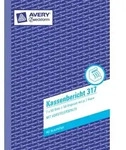 Avery Zweckform Formularbuch Kassenbericht A5 vorgelocht 2x50 Blatt mit Ausf&uuml;llhilfe