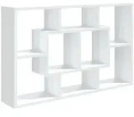 vidaXL Wandregal Wei&szlig; 85x16x52,5 cm Holzwerkstoff